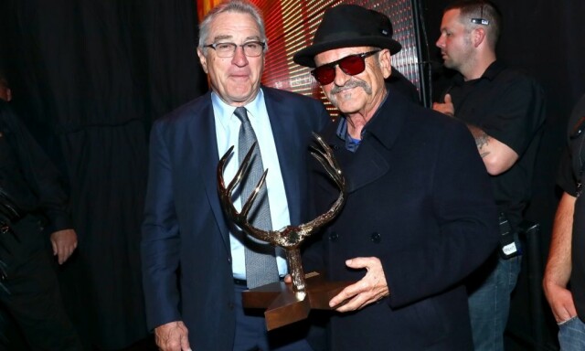 I 2016: Joe Pesci og Robert De Niro (t.v.) sammen på Spike TV's Guys Choice 2016 i Culver City, California i juni. Foto: Mark Davis / Getty Images for Spike TV / AFP / NTB Scanpix I 2016: Joe Pesci og Robert De Niro (t.v.) sammen på Spike TV's Guys Choice 2016 i Culver City, California i juni. Foto: Mark Davis / Getty Images for Spike TV / AFP / NTB Scanpix